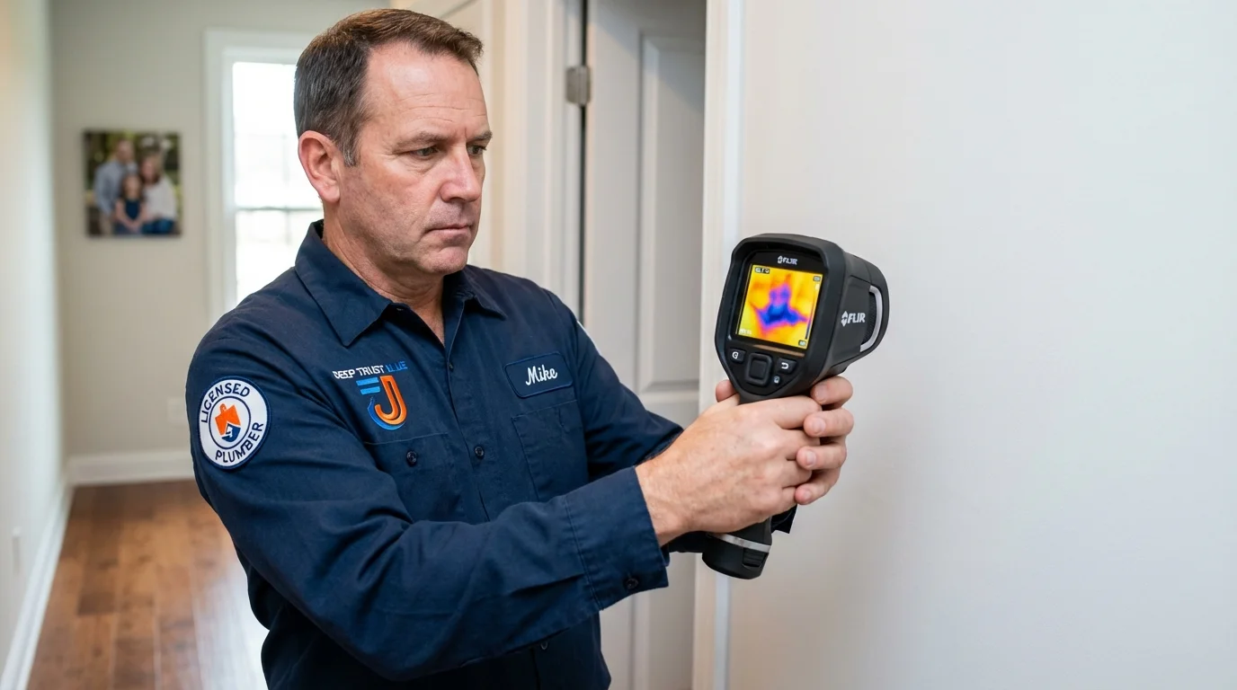 Thermal imaging leak detection by Johns Plumbing LLC in Dodgeville